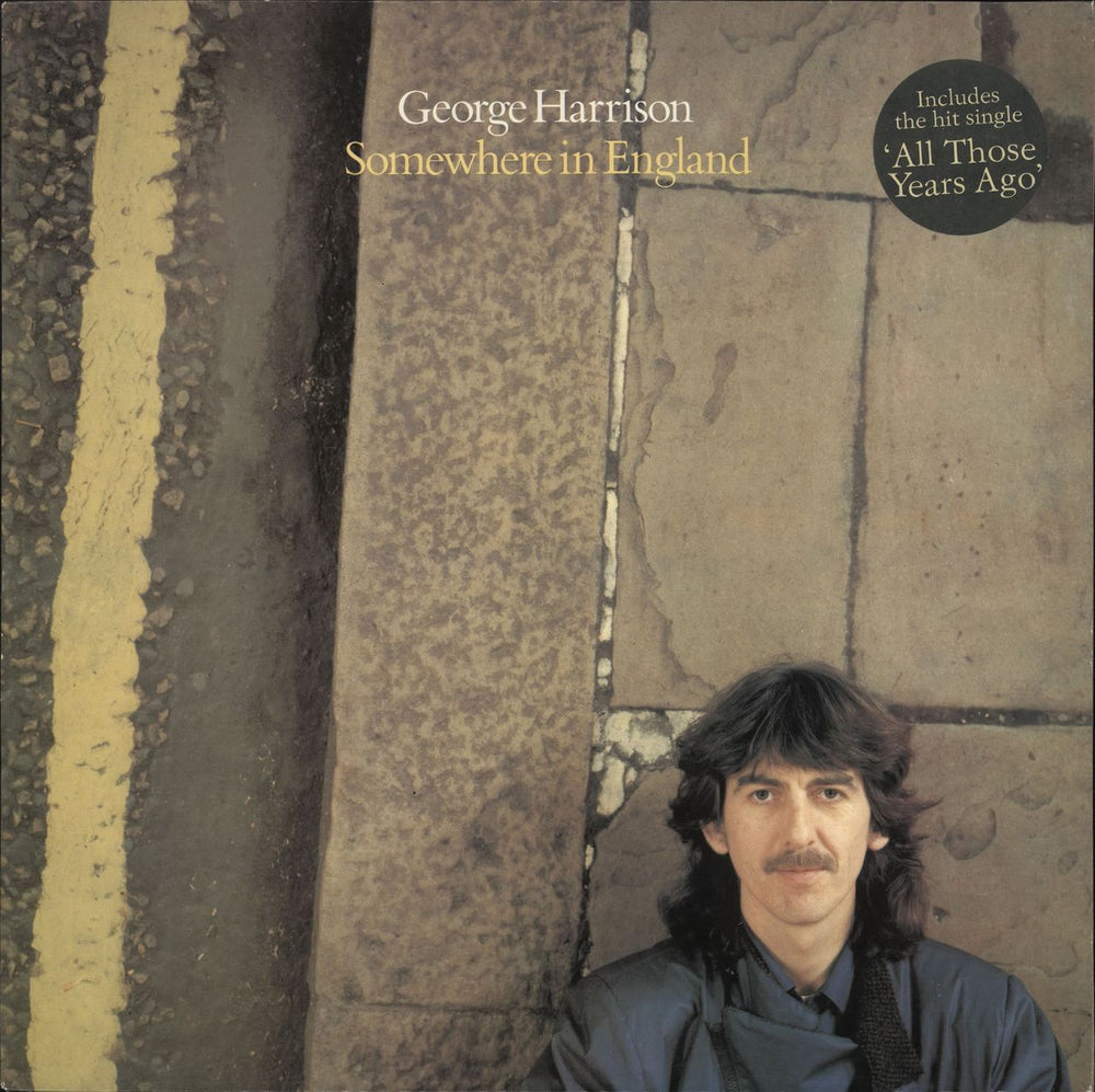 George Harrison Somewhere In England - Hype stickered sleeve UK vinyl LP album (LP record) K56870