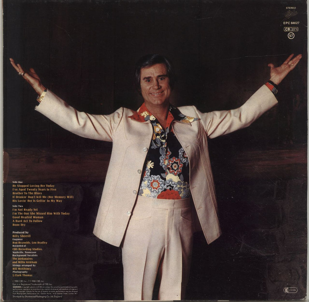 George Jones I Am What I Am UK vinyl LP album (LP record)