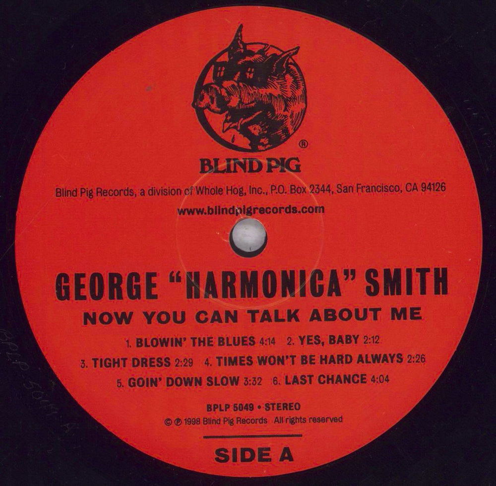 George Smith Now You Can Talk About Me US vinyl LP album (LP record) GEGLPNO844201