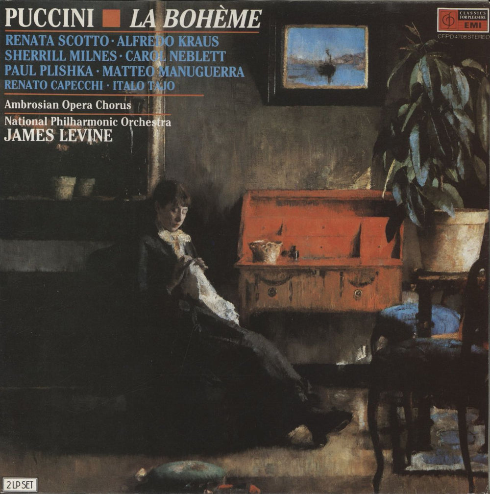 Giacomo Puccini La Boheme UK 2-LP vinyl record set (Double LP Album) CFPD4708