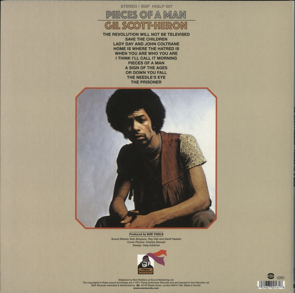 Gil Scott-Heron Pieces Of A Man UK Promo vinyl LP album (LP record) 029667001618