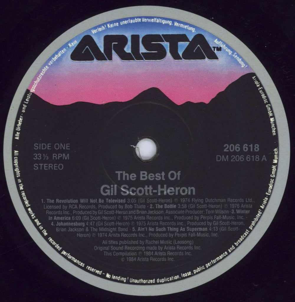 Gil Scott-Heron The Best Of Gil Scott-Heron - shrink German vinyl LP album (LP record) GSHLPTH830490