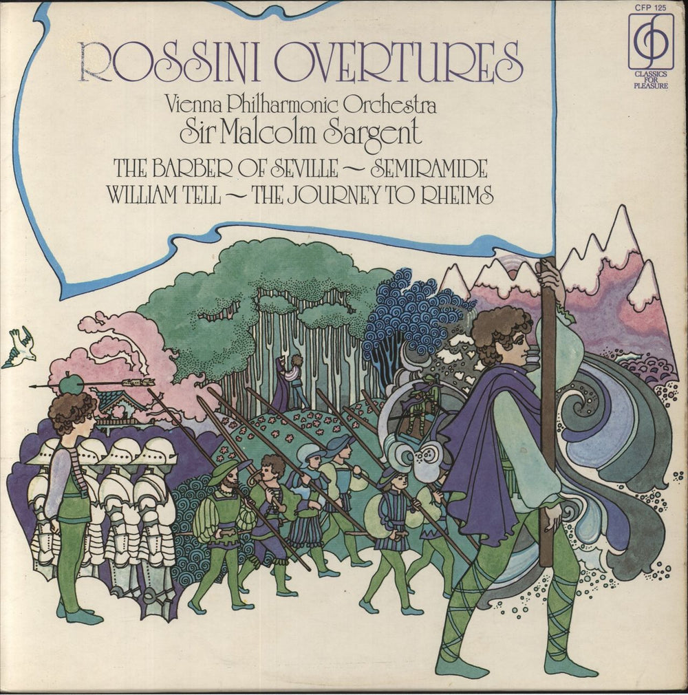 Gioacchino Rossini Rossini Overtures UK vinyl LP album (LP record) CFP125