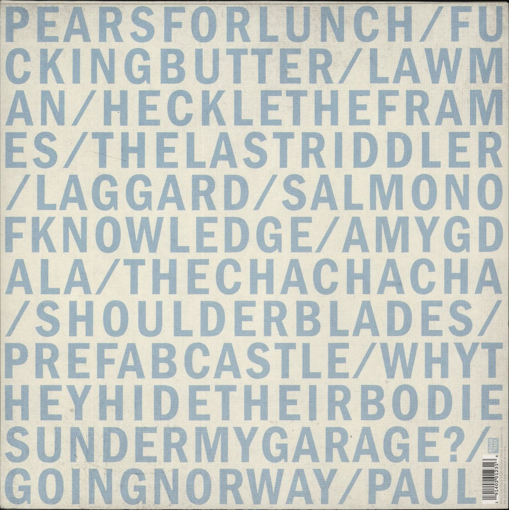 Girl Band Live At Vicar Street US 2-LP vinyl record set (Double LP Album) 191402012316