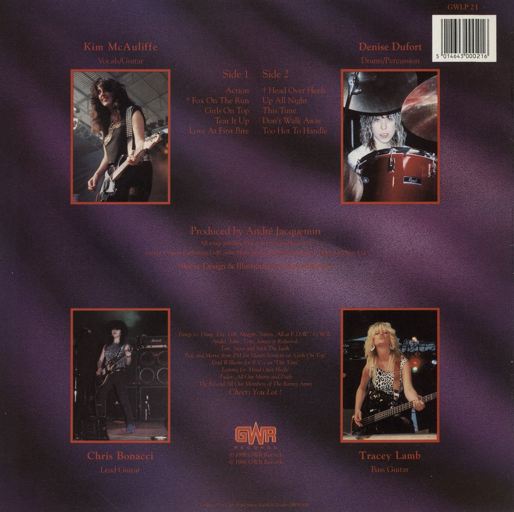 Girlschool Take A Bite UK vinyl LP album (LP record) 5014643000216