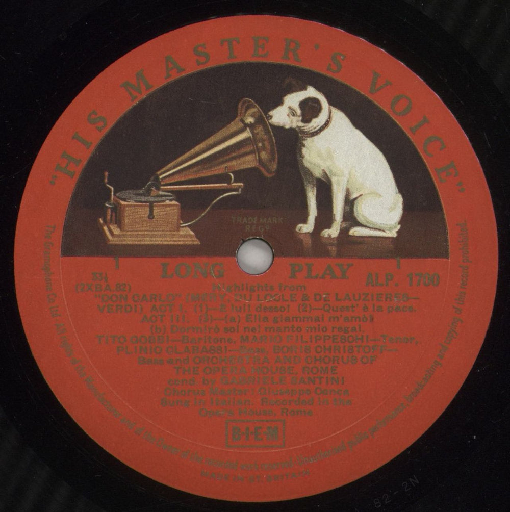 Giuseppe Verdi Don Carlo (Highlights From The Complete Recording) UK vinyl LP album (LP record) VBOLPDO878439