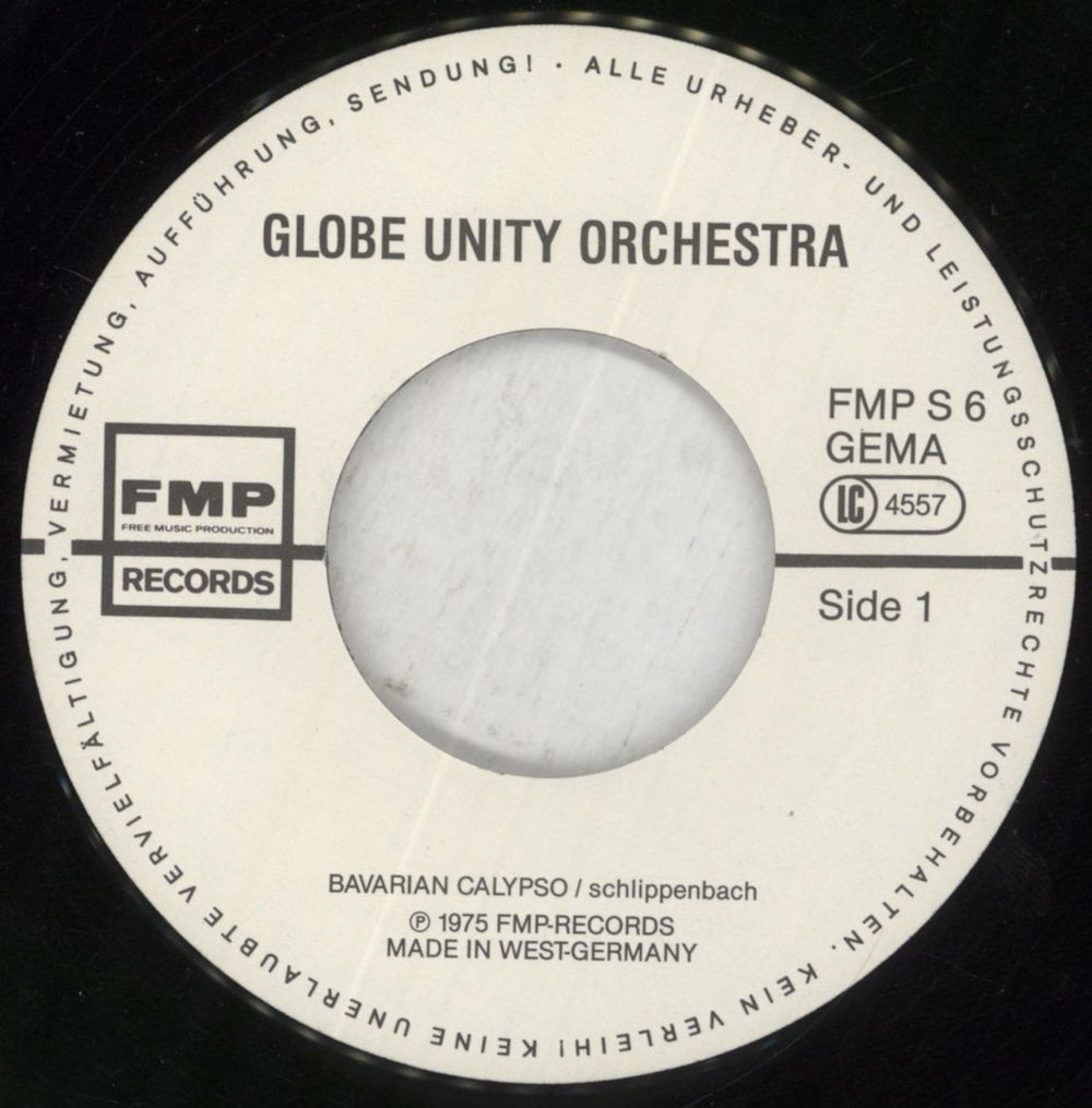 Globe Unity Bavarian Calypso / Good Bye German 7" vinyl single (7 inch record / 45) G0Q07BA852810