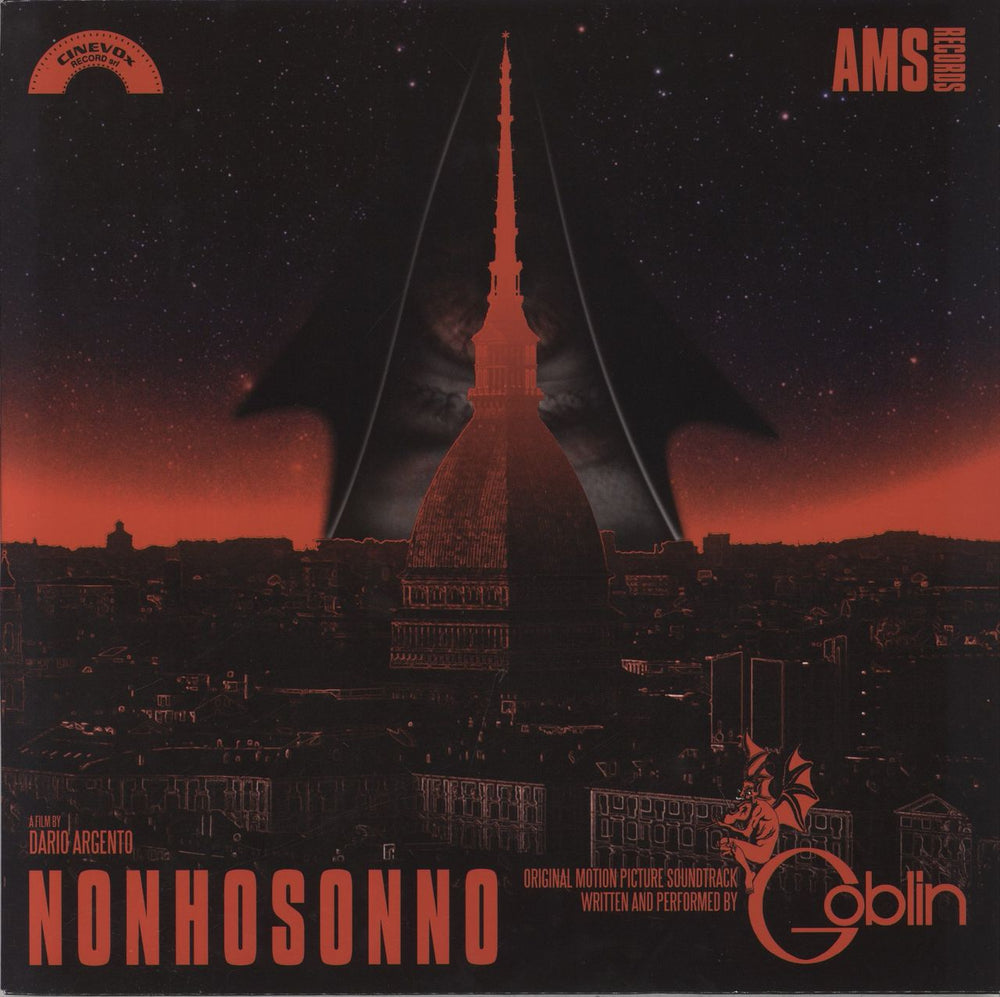 Goblin Non Ho Sonno [Original Motion Picture Soundtrack] Italian vinyl LP album (LP record) AMSLP33