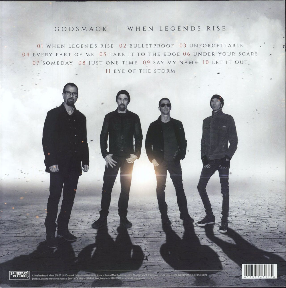 Godsmack When Legends Rise - Marble Vinyl UK vinyl LP album (LP record)