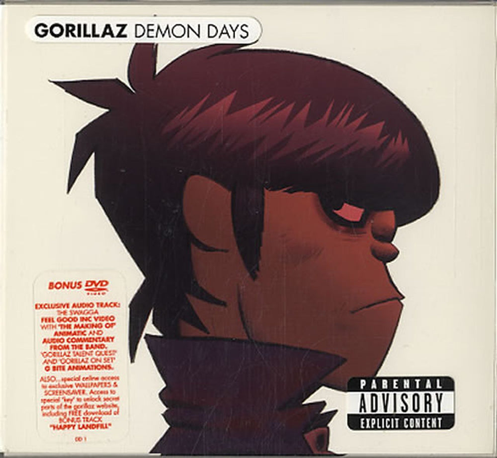 Gorillaz Demon Days - Sealed UK 2-disc CD/DVD set 0724347440700