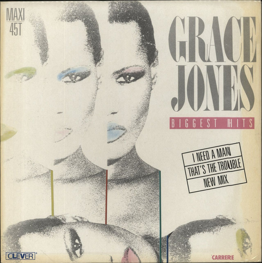 Grace Jones I Need A Man French 12" vinyl single (12 inch record / Maxi-single)