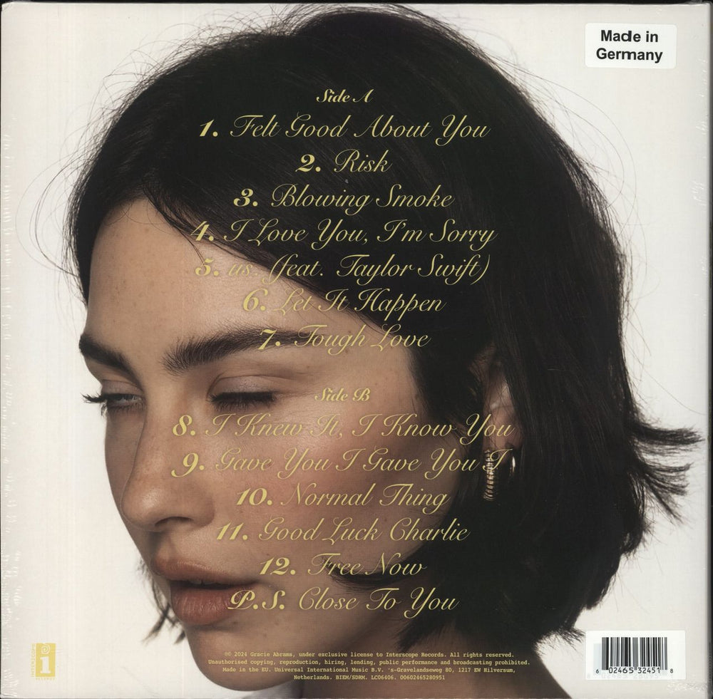 Gracie Abrams The Secret Of Us - Orange Vinyl - Sealed US vinyl LP album (LP record) 602465324518