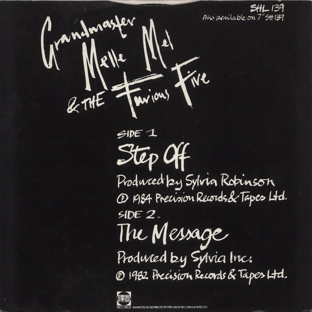 Grandmaster Flash Step Off UK 12" vinyl single (12 inch record / Maxi-single)