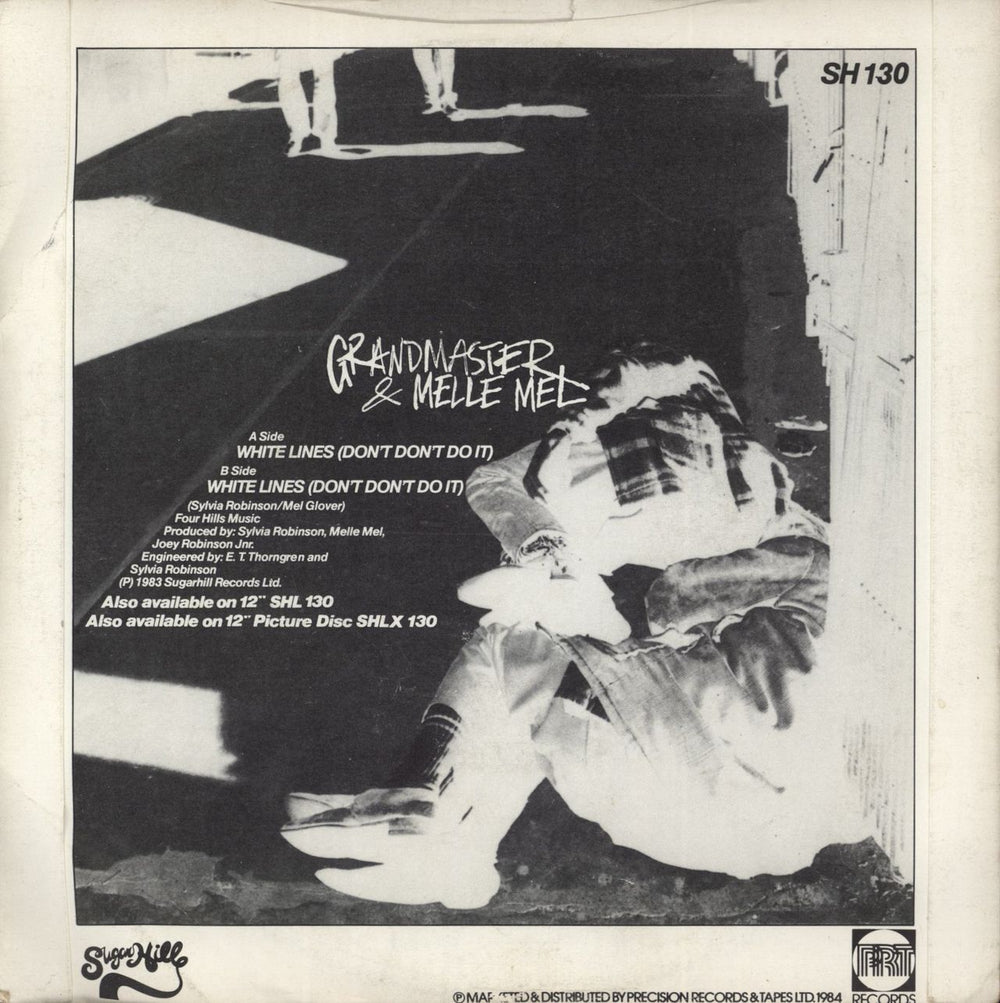 Grandmaster Flash White Lines (Don't Don't Do It) - P/s UK 7" vinyl single (7 inch record / 45)