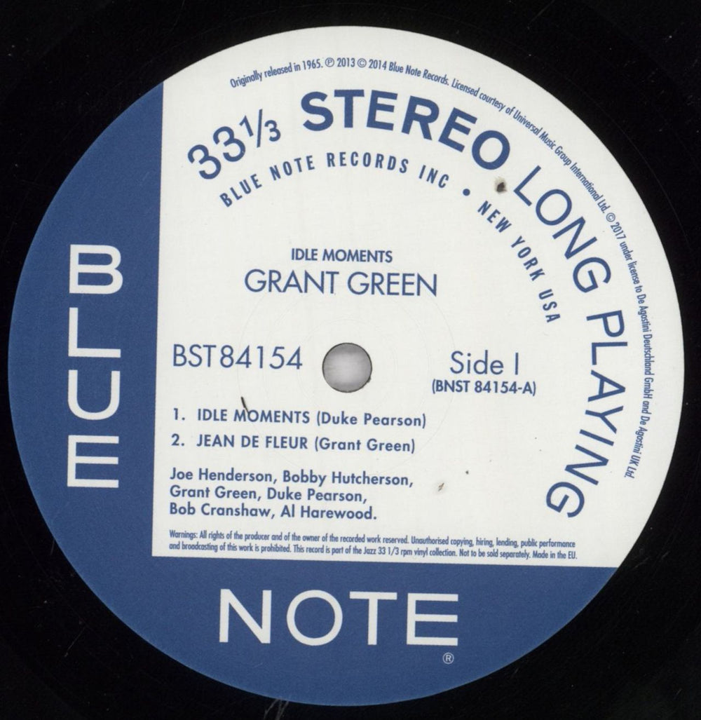 Grant Green Idle Moments - 180gm Vinyl + Booklet UK vinyl LP album (LP record) GR-LPID831953