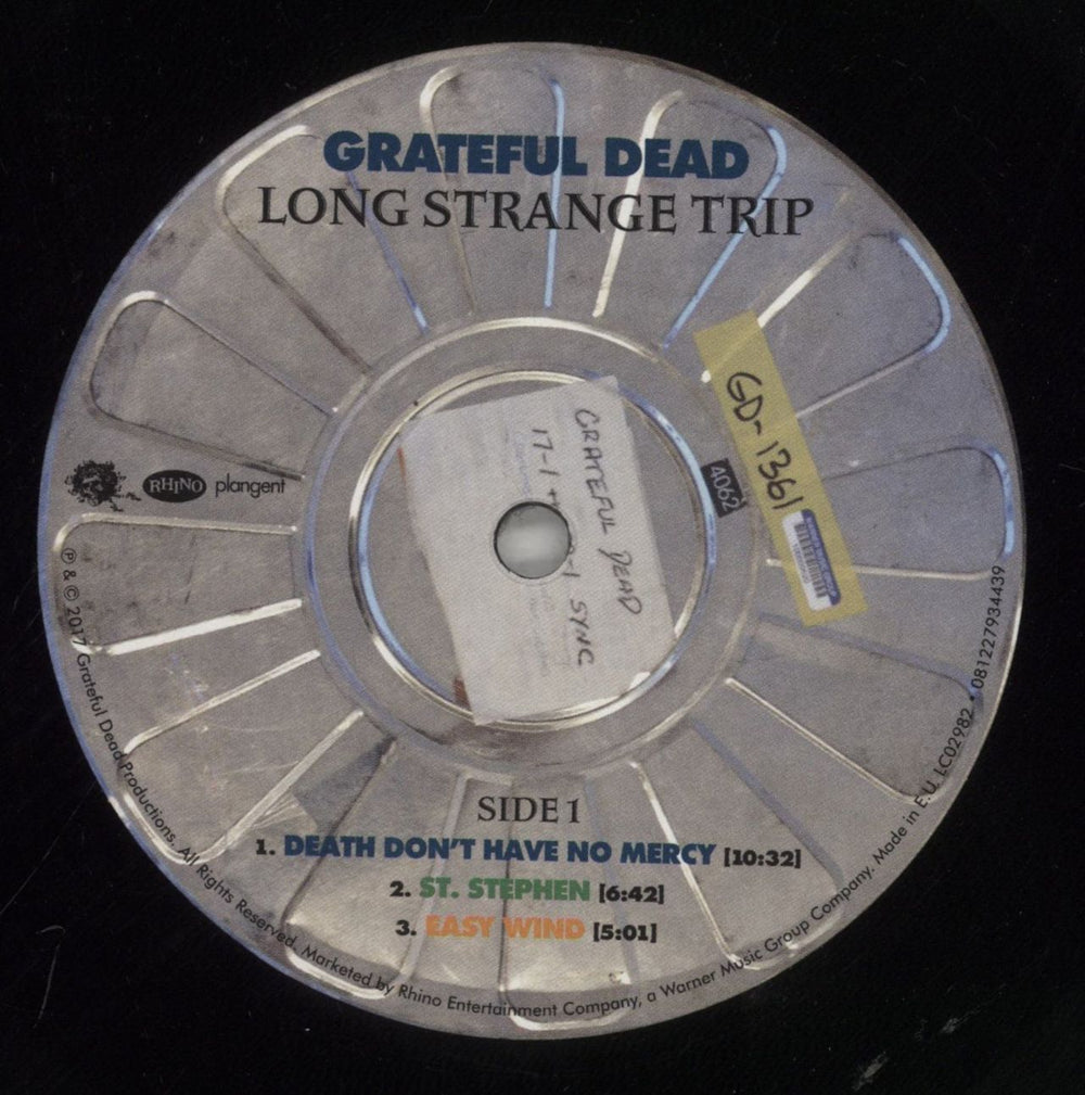 Grateful Dead Long Strange Trip OST UK 2-LP vinyl record set (Double LP Album) GRD2LLO861617