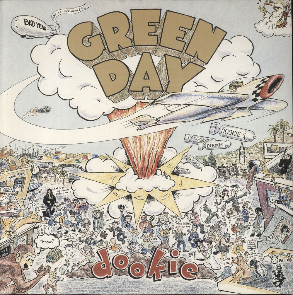 Green Day Dookie German vinyl LP album (LP record) 9362-45529-1