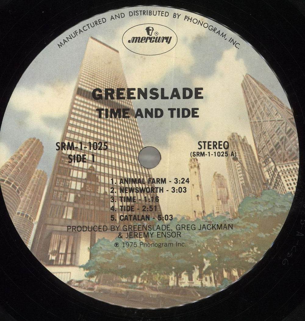Greenslade Time And Tide US vinyl LP album (LP record) GSDLPTI718252