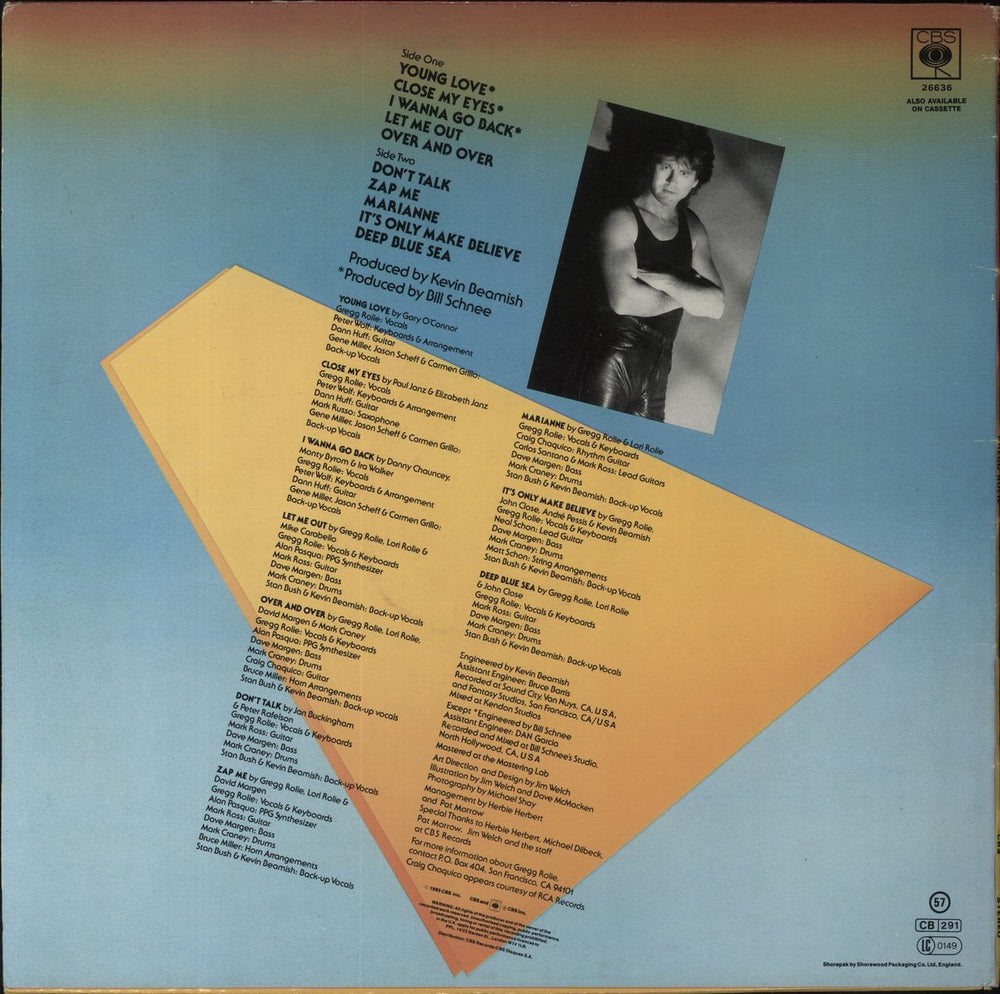 Gregg Rolie Gregg Rolie UK vinyl LP album (LP record)