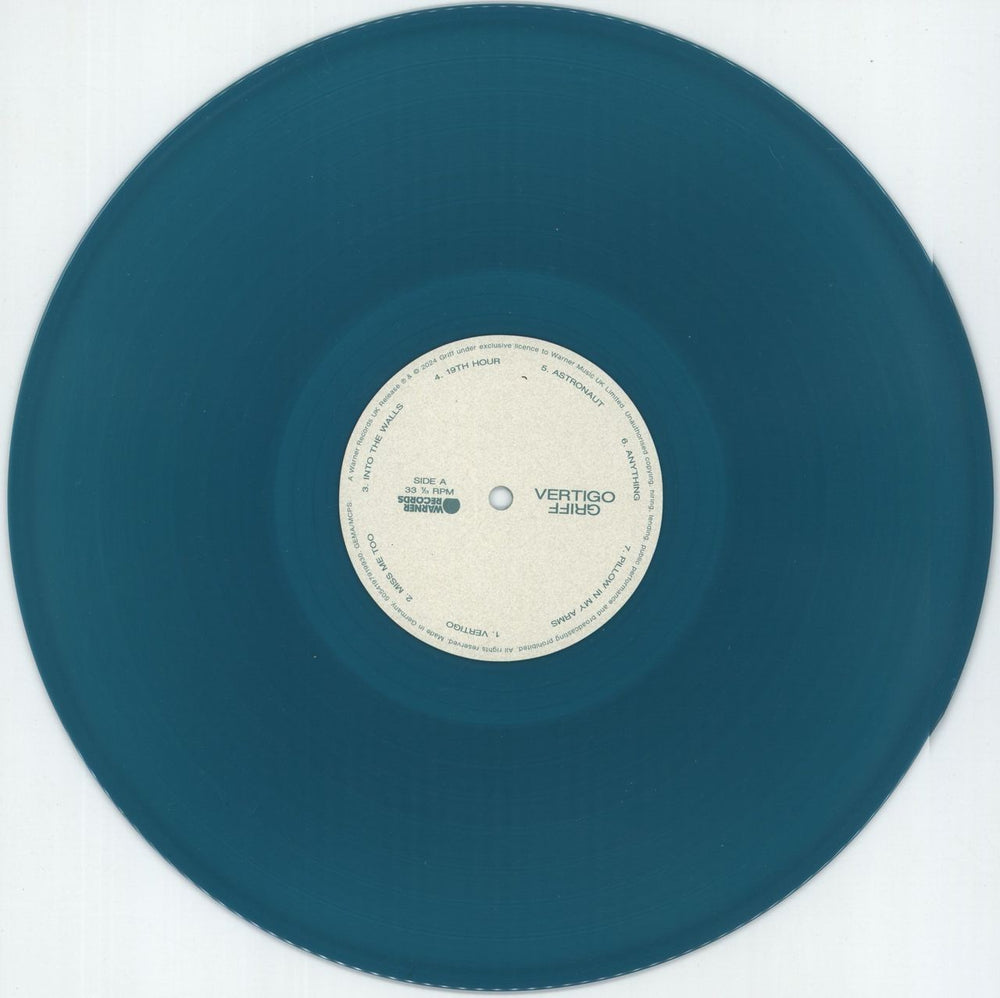 Griff Vertigo - Petrol Green Vinyl UK vinyl LP album (LP record) 3STLPVE880407