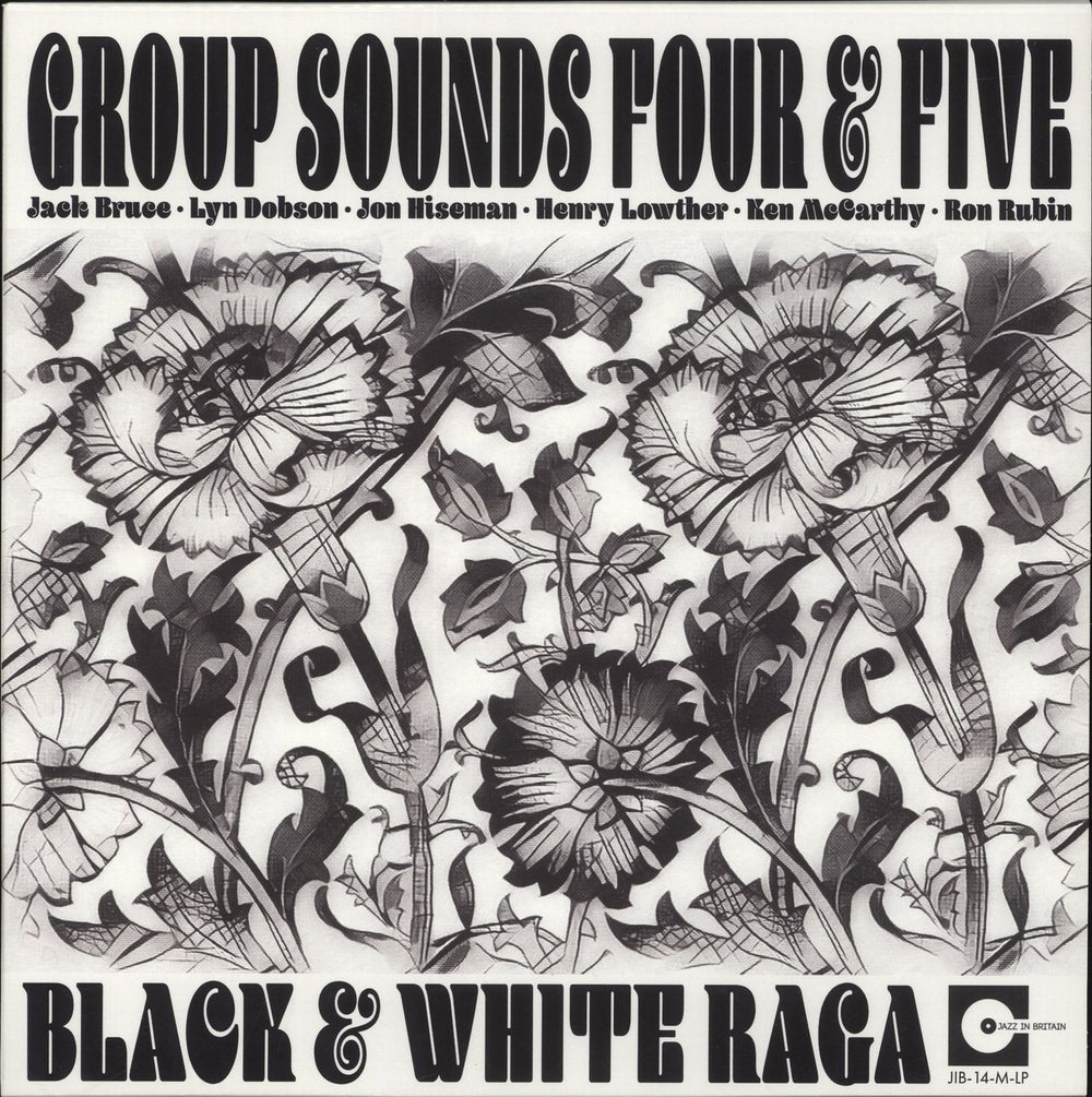 Group Sounds Four & Five Black & White Raga UK vinyl LP album (LP record) JIB-14-M-LP