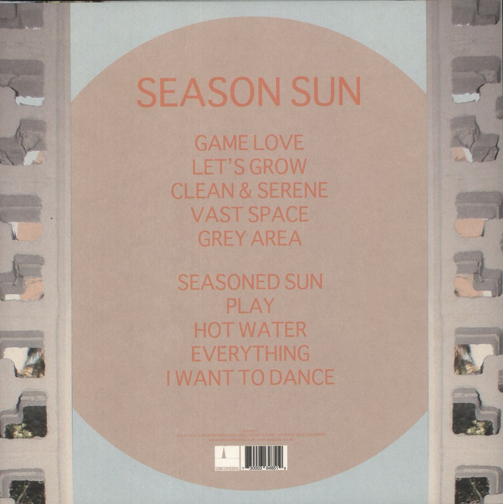 Gulp Season Sun - Blue Vinyl - Autographed UK vinyl LP album (LP record) 730003648519