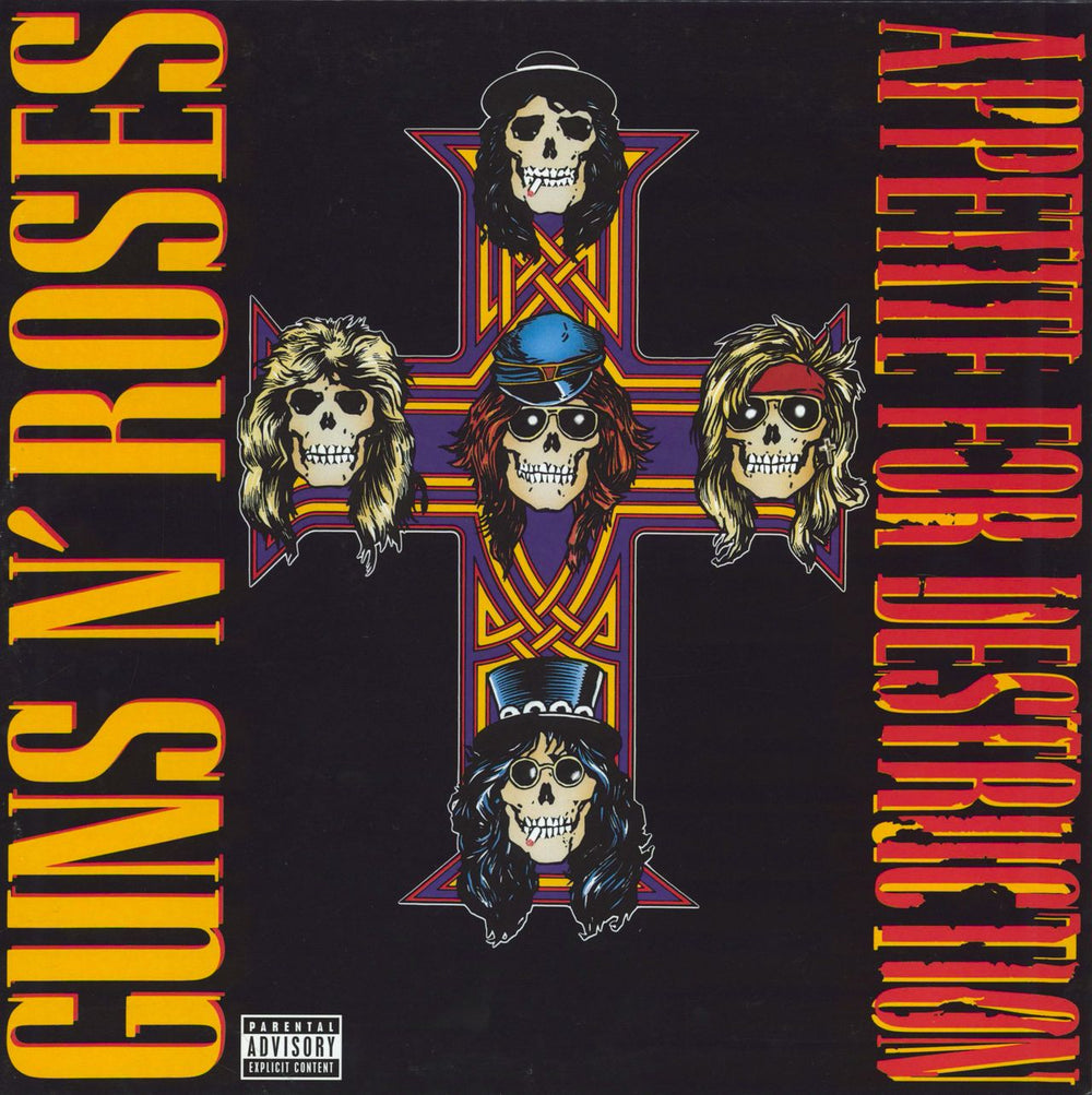 Guns N Roses Appetite For Destruction - 180gm - EX UK vinyl LP album (LP record) 00720642414811