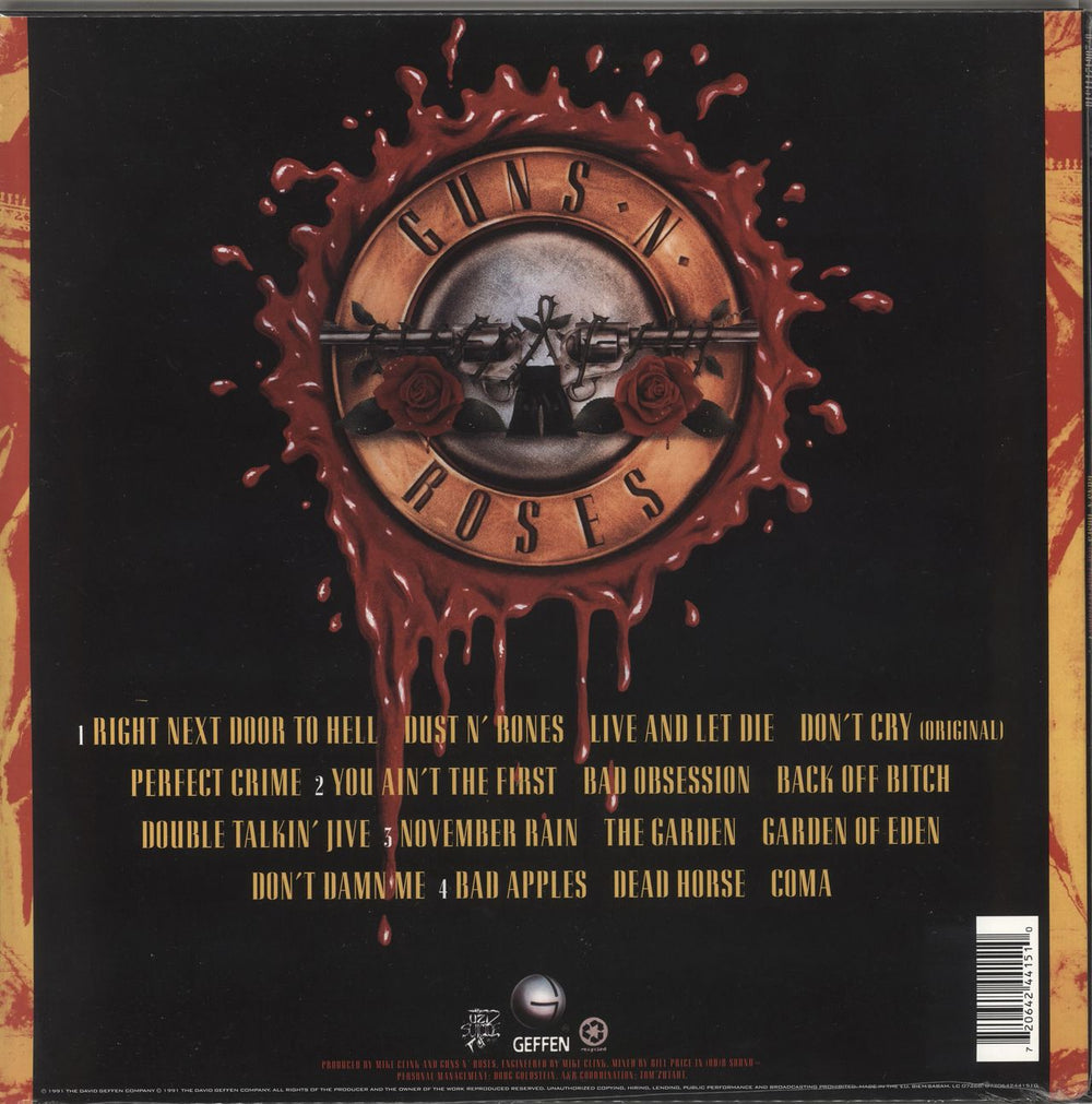 Guns N Roses Use Your Illusion I UK 2-LP vinyl record set (Double LP Album) 720642441510