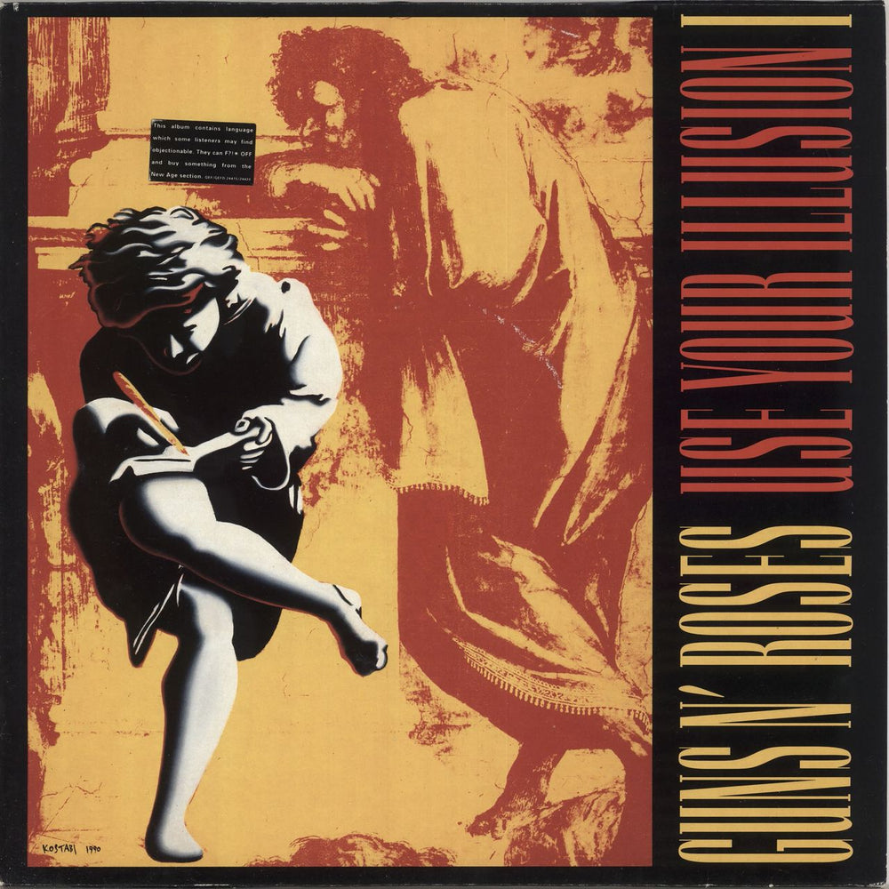 Guns N Roses Use Your Illusion I - VG UK 2-LP vinyl record set (Double LP Album) GEF24415