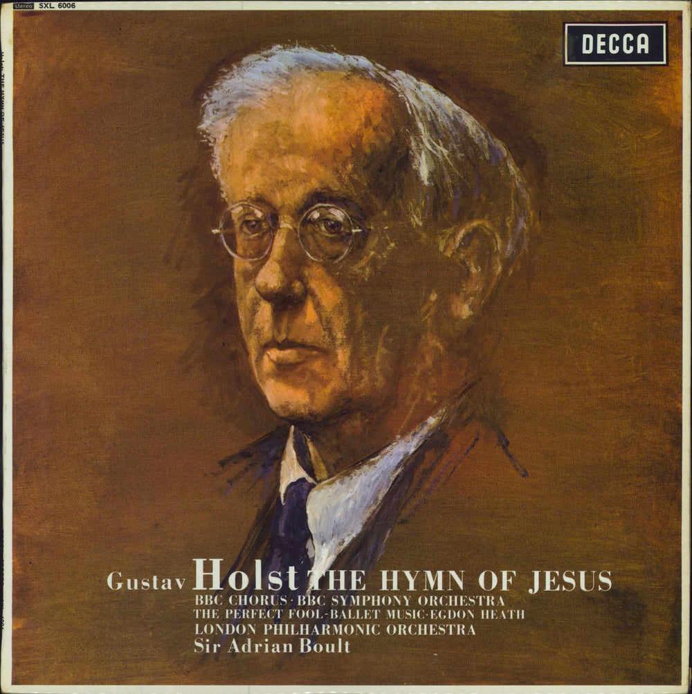 Gustav Holst The Hymn of Jesus / The Perfect Fool / Egdon Heath - 1st UK vinyl LP album (LP record) SXL6006