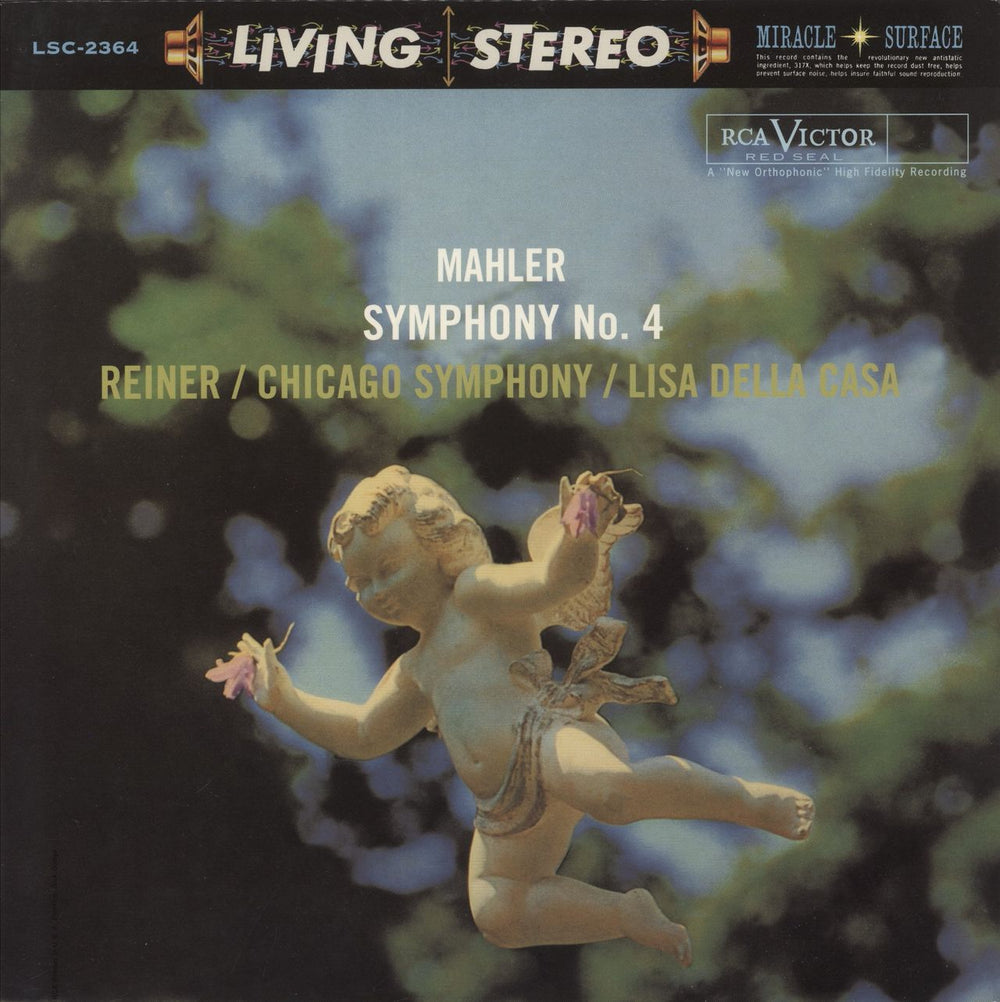 Gustav Mahler Symphony No. 4 US vinyl LP album (LP record) LSC-2364