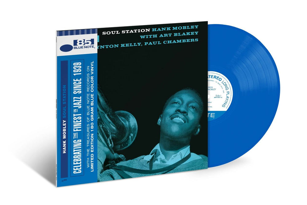 Hank Mobley Soul Station - Blue Note 85 Series 180 Gram Blue Vinyl - Sealed UK vinyl LP album (LP record) 6511740