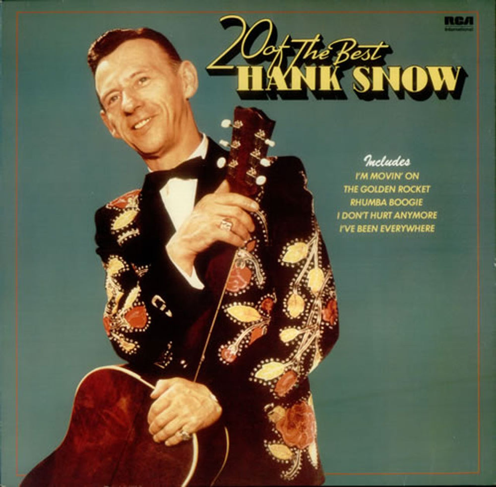 Hank Snow 20 Of The Best UK vinyl LP album (LP record) NL89422