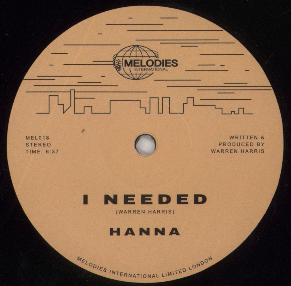 Hanna I Needed UK 12" vinyl single (12 inch record / Maxi-single) 2B312IN858194