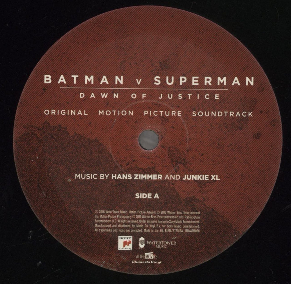 Hans Zimmer Batman V Superman: Dawn Of Justice - 180gram Vinyl UK 3-LP vinyl record set (Triple LP Album) HZA3LBA857477