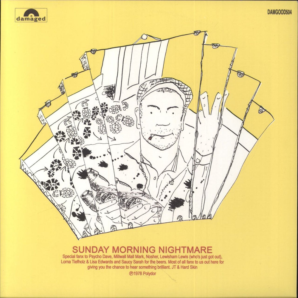 Hard Skin If The Kids Are United - Yellow Vinyl UK 7" vinyl single (7 inch record / 45)