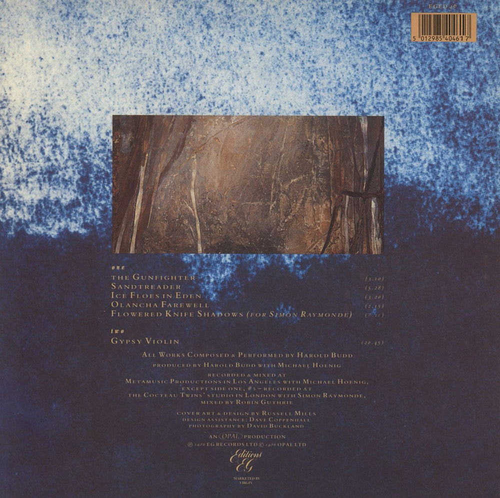 Harold Budd Lovely Thunder UK vinyl LP album (LP record) 5012985404617