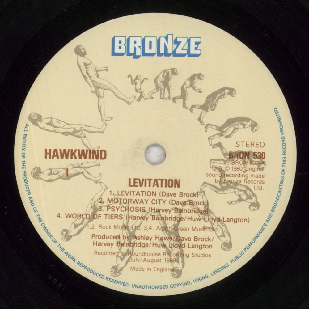 Hawkwind Levitation UK vinyl LP album (LP record) HWKLPLE135703