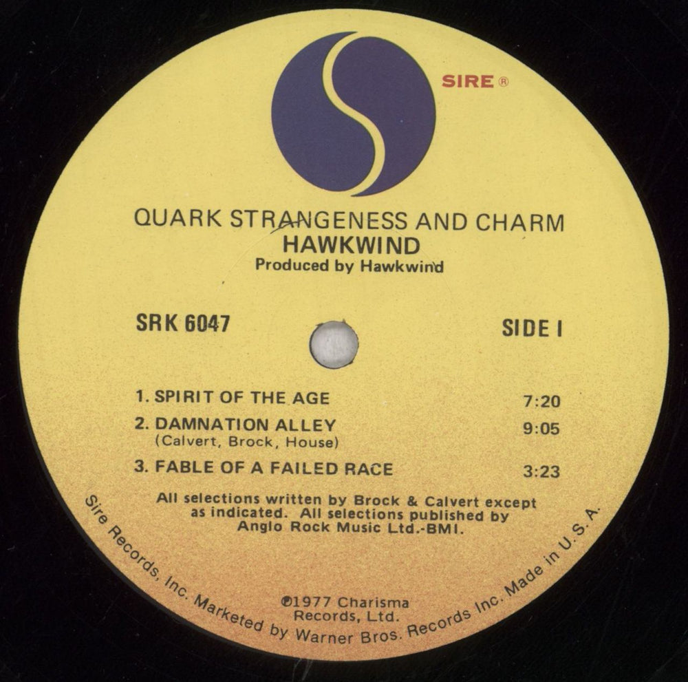 Hawkwind Quark Strangeness And Charm - EX US vinyl LP album (LP record) HWKLPQU847122