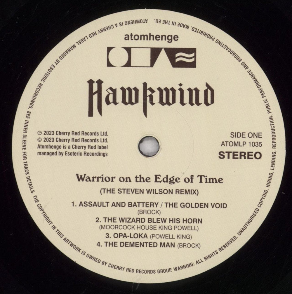 Hawkwind Warrior On The Edge Of Time - Steven Wilson Mixes UK vinyl LP album (LP record) HWKLPWA846317