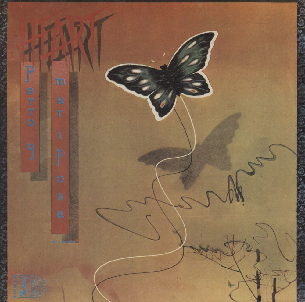 Heart Perro Y Mariposa Argentinean vinyl LP album (LP record) 147.135