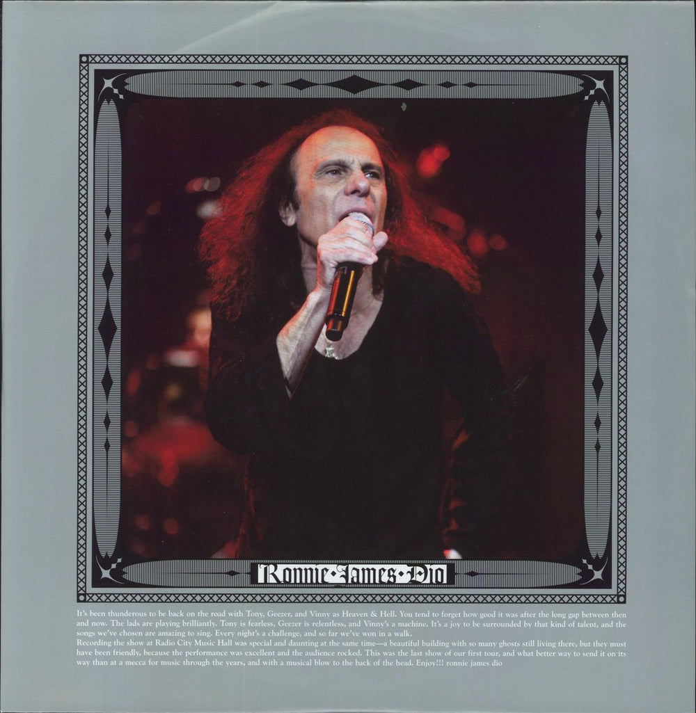 Heaven & Hell Radio City Music Hall Live German 2-LP vinyl record set (Double LP Album) SPV981012LP