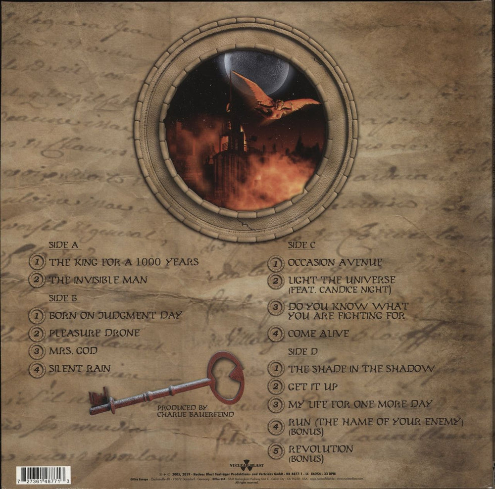 Helloween Keeper Of The Seven Keys - The Legacy - Clear Vinyl UK 2-LP vinyl record set (Double LP Album) 727361487713