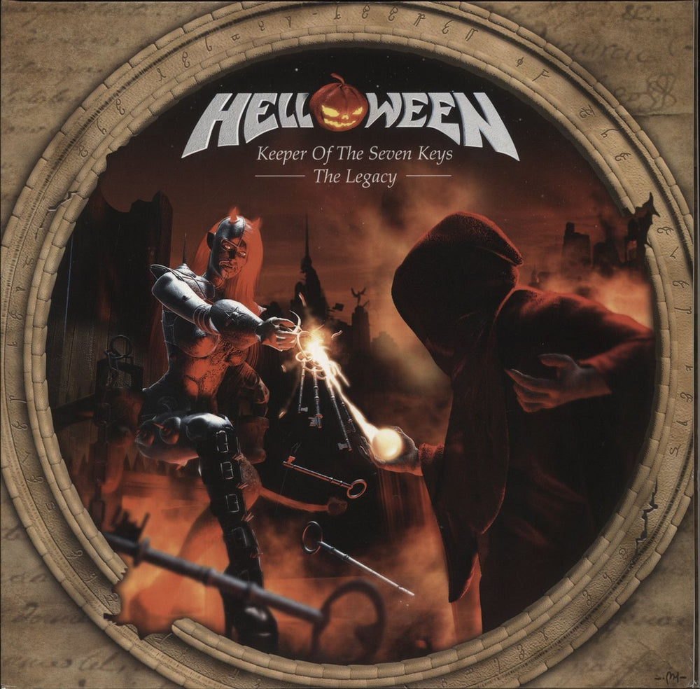 Helloween Keeper Of The Seven Keys - The Legacy - Clear Vinyl UK 2-LP vinyl record set (Double LP Album) NB4877-1