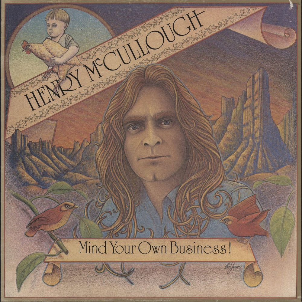 Henry McCullough Mind Your Own Business! UK vinyl LP album (LP record) AMLH22005