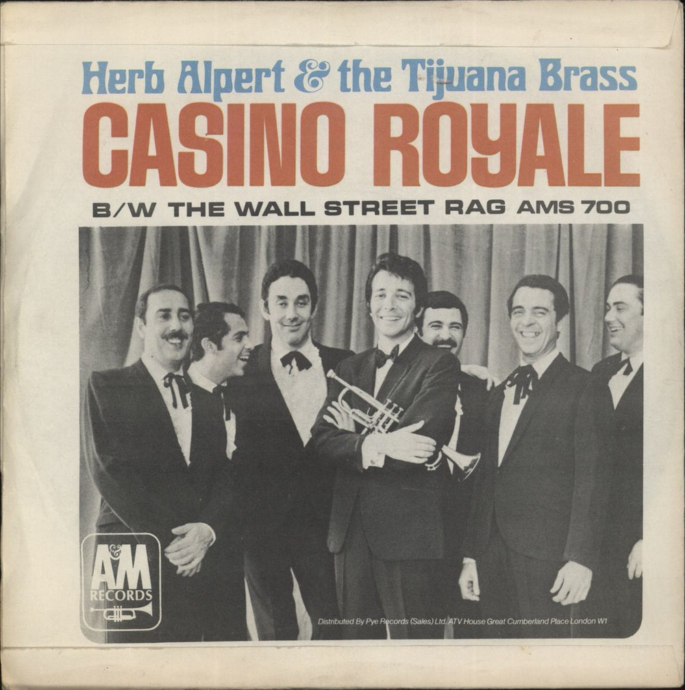 Herb Alpert Casino Royale - P/S UK 7" vinyl single (7 inch record / 45)