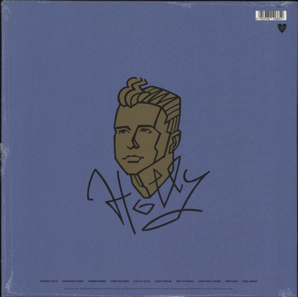 Holly Johnson Blast - Red Hot Vinyl - 35th Anniversary - Autogrpahed Print UK vinyl LP album (LP record) 5053760106654