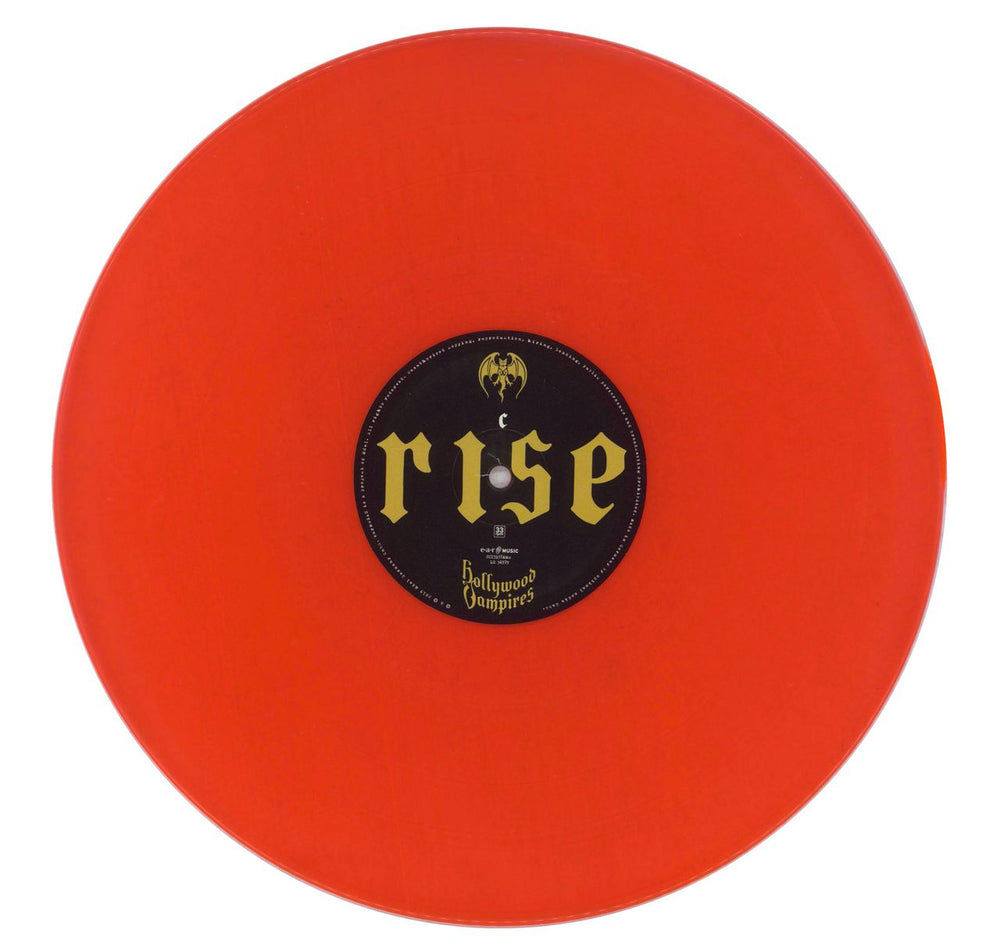 Hollywood Vampires Rise - Orange & Red Vinyl UK 2-LP vinyl record set (Double LP Album) 4029759141549