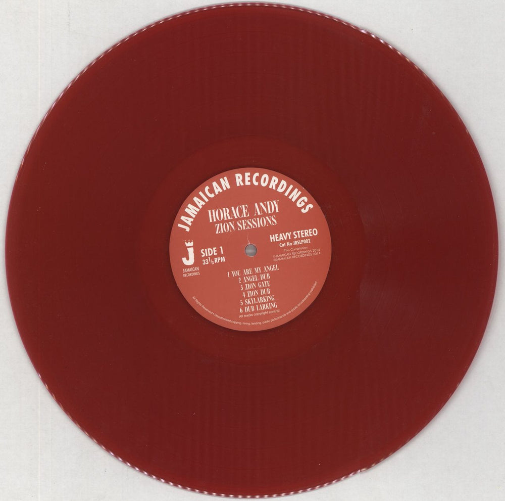 Horace Andy Zion Sessions UK vinyl LP album (LP record) HCELPZI857260