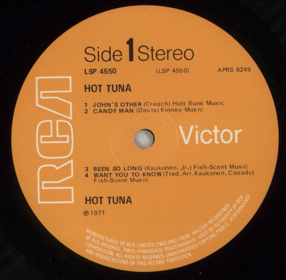 Hot Tuna First Pull Up Then Pull Down - Orange Label US vinyl LP album (LP record) TUNLPFI77889